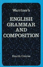 Tapa de Warriner's English grammar and composition
