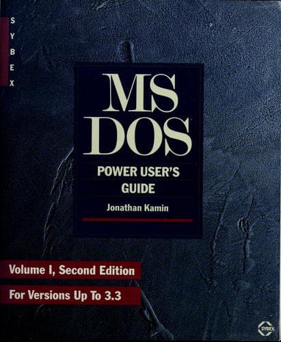 Tapa de MS-DOS power user's guide