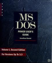 Tapa de MS-DOS power user's guide