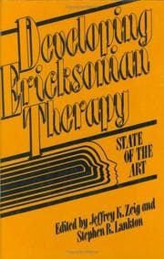 Tapa de Developing Ericksonian therapy