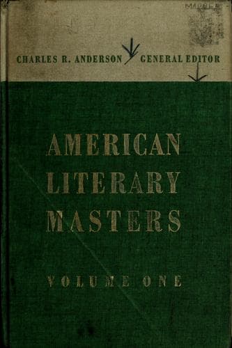 Tapa de American literary masters