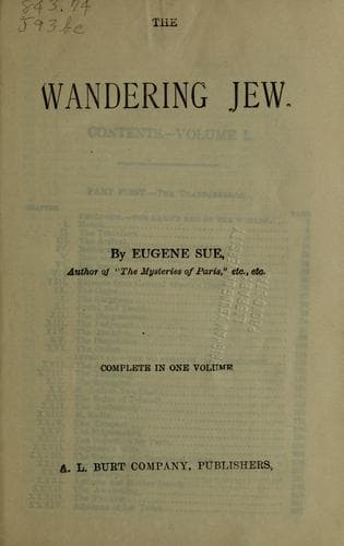 Tapa de Juif errant