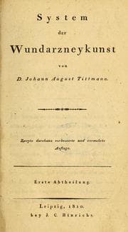 Tapa de Lehrbuch der Chirurgie zu Vorlesungen für das Dresdner Collegium Medico-Chirurgicum bestimmt