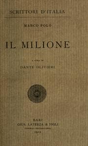 Tapa de Il milione