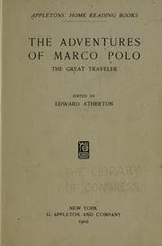 Tapa de The adventures of Marco Polo, the great traveler