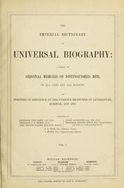 Tapa de The imperial dictionary of universal biography