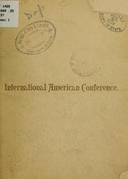 Tapa de Tour tendered by the government of the United States to the International American conference