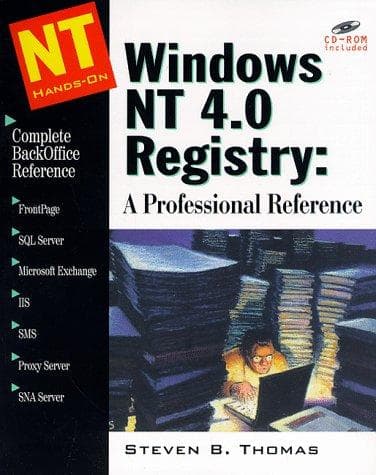Tapa de Windows NT 4.0 Registry
