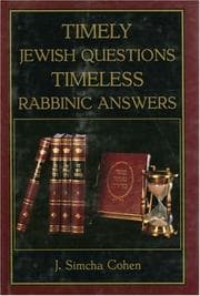 Tapa de Timely Jewish Questions Timeless Rabbinic Answers