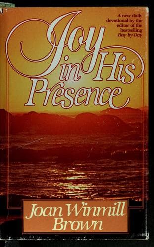 Tapa de Joy in His presence