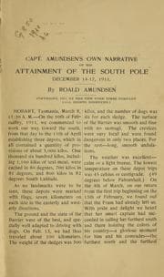 Tapa de Capt. Amundsen's own narrative of his attainment of the South pole