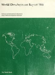 Tapa de World Development Report 1981