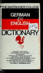 Tapa de The Bantam New College German & English Dictionary