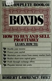 Tapa de The complete book of bonds