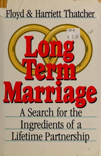 Tapa de Long term marriage