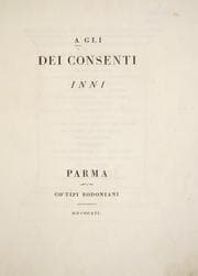 Tapa de A gli dei consenti inni
