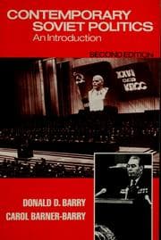 Tapa de Contemporary Soviet politics