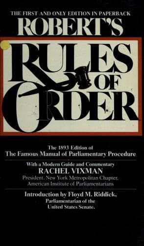 Tapa de Robert's Rules of order