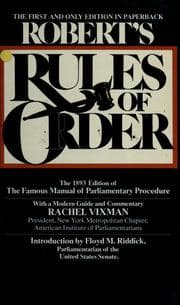 Tapa de Robert's Rules of order