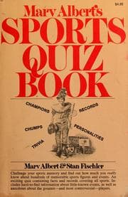 Tapa de Marv Albert's sports quiz book