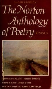 Tapa de The Norton anthology of poetry--revised shorter edition