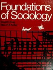 Tapa de Foundations of sociology