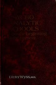 Tapa de Psychoanalytic schools from the beginning to the present