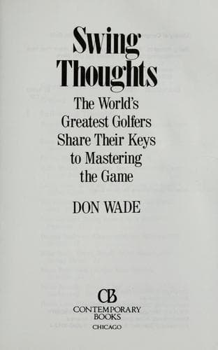 Tapa de Swing thoughts