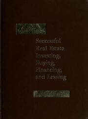 Tapa de Guide to successful real estate investing, buying, financing, and leasing