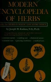 Tapa de Modern Encyclopedia of Herbs, With the Herb-O-Matic Locator Index
