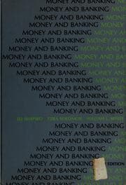 Tapa de Money and banking