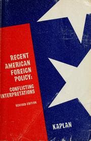 Tapa de Recent American foreign policy
