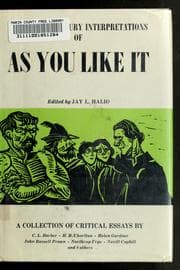Tapa de Twentieth century interpretations of As you like it