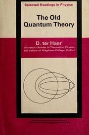 Tapa de The old quantum theory