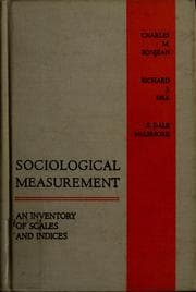 Tapa de Sociological measurement