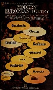 Tapa de Modern European poetry: French, German, Greek, Italian, Russian, Spanish
