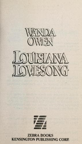 Tapa de Louisiana Lovesong