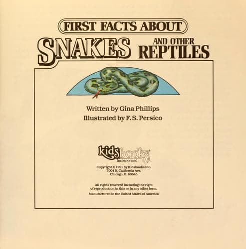 Tapa de Snakes and other reptiles