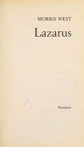 Tapa de Lazarus.