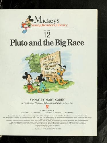 Tapa de Pluto and the big race