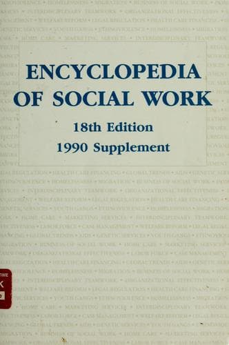 Tapa de Encyclopedia of social work