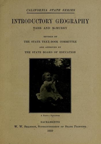 Tapa de Introductory geography