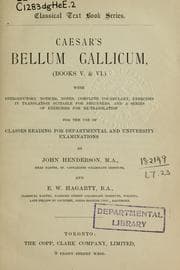 Tapa de Bellum Gallicum, (books V. [and] VI)