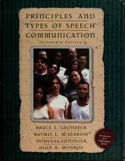 Tapa de Principles and types of speech communication