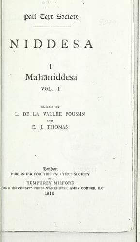 Tapa de Niddesa, Mahaniddesa