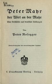Tapa de Peter Mayr, der Wirt and der Mahr