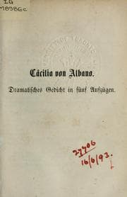 Tapa de Cäcilia von Albano
