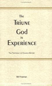 Tapa de The triune god in experience