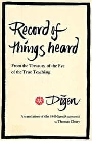 Tapa de Record of things heard, from the treasury of the eye of the true teaching =