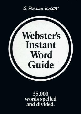 Tapa de Websters Instant Word Guide